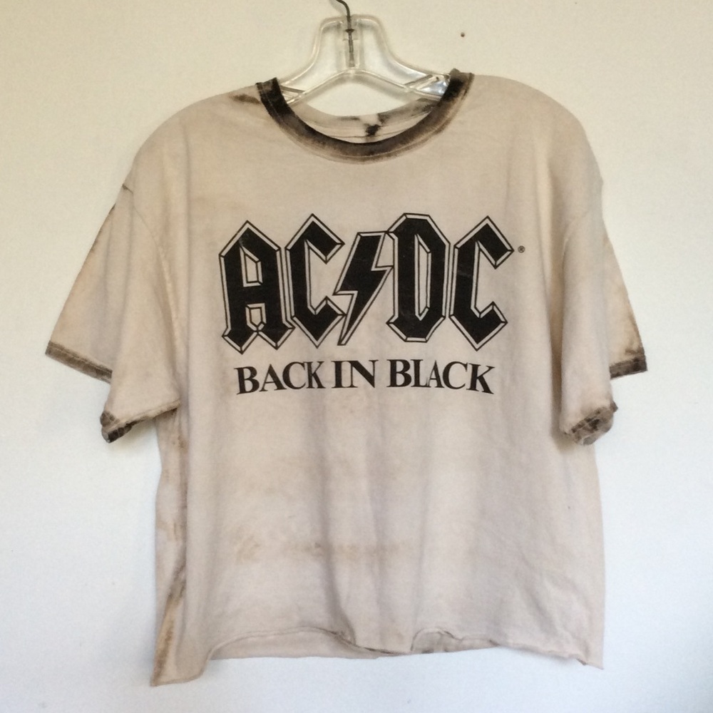 AC/DC Back in Black Crop t-shirt